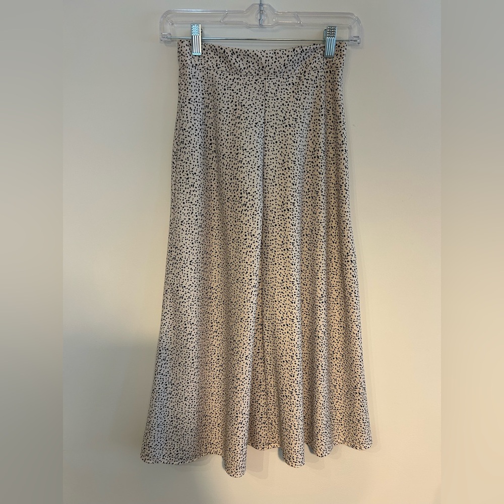 Altar'd State Black and Cream Maxi Skirt